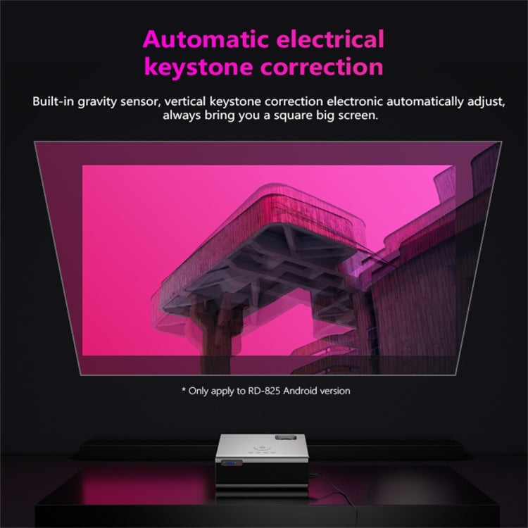 RD825 1280x720 2200LM มินิโปรเจคเตอร์ LED โฮมเธียเตอร์, รองรับ HDMI และ AV และ VGA และ USB, รุ่นทั่วไป, General Version