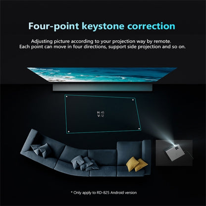 RD825 1280x720 2200LM มินิโปรเจคเตอร์ LED โฮมเธียเตอร์, รองรับ HDMI และ AV และ VGA และ USB, รุ่นทั่วไป, General Version