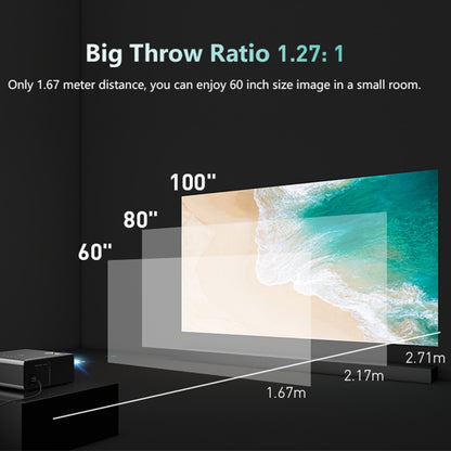 RD825 1280x720 2200LM มินิโปรเจคเตอร์ LED โฮมเธียเตอร์, รองรับ HDMI และ AV และ VGA และ USB, รุ่นทั่วไป, General Version