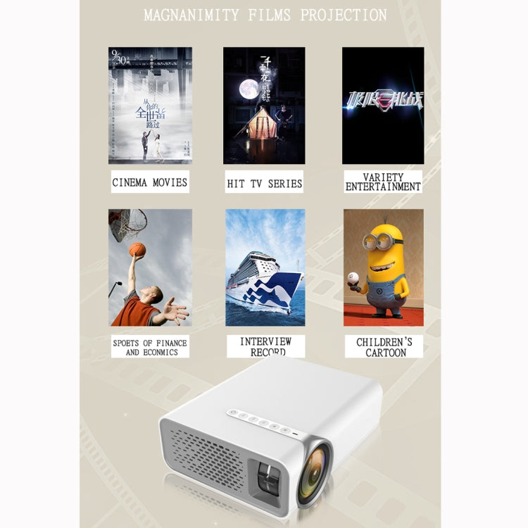 YG520 800x480 1800LM มินิโปรเจคเตอร์ LED โฮมเธียเตอร์, รองรับ HDMI และ AV และ SD และ USB และ VGA, รุ่นโทรศัพท์มือถือ, Mobile Phone Version