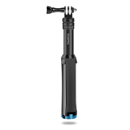 RUIGPRO ชิ้นเดียวมือถือขาตั้งกล้องไม้เซลฟี่กล้องส่องทางไกล Monopod Mount สำหรับ DJI Osmo Action, GoPro HERO10 สีดำ / 9 สีดำ / HERO8 สีดำ / 7 / 6 / 5 / 5 เซสชัน / 4 เซสชัน / 4 /3 + / 3 /2 /1, Xiaoyiและกล้องแอ็คชั่นอื่นๆ, Black)