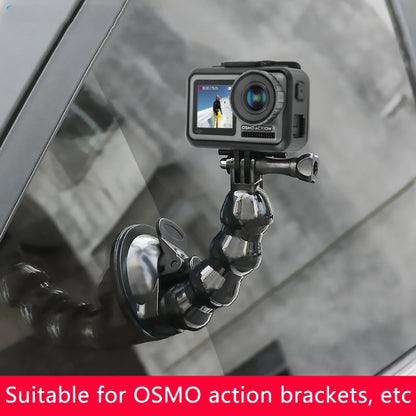 ถ้วยดูด Jaws Flex Clamp Mount สำหรับ GoPro Hero11 Black / HERO10 Black / 9 Black / HERO8 Black / 7 / 6 / 5 / 5 เซสชัน / 4 เซสชัน / 4 / 3 + / 3 / 2 / 1, DJI Osmo Action, Xiaoyi และอื่น ๆกล้องแอ็คชั่น, Jaws Flex Clamp