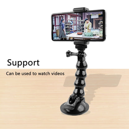 ถ้วยดูด Jaws Flex Clamp Mount สำหรับ GoPro Hero11 Black / HERO10 Black / 9 Black / HERO8 Black / 7 / 6 / 5 / 5 เซสชัน / 4 เซสชัน / 4 / 3 + / 3 / 2 / 1, DJI Osmo Action, Xiaoyi และอื่น ๆกล้องแอ็คชั่น, Jaws Flex Clamp