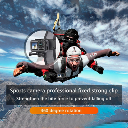 RUIGPRO กระเป๋าเป้สะพายหลังหมุนได้ 360 องศา Rec-Mounts คลิปหนีบ Mount + ที่หนีบโทรศัพท์สำหรับ GoPro HERO9 Black / HERO8 Black / 7/6/5/5 เซสชัน / 4 เซสชัน / 4/3 + / 3/2/1, DJI Osmo Action, Xiaoyiและกล้องแอ็คชั่นอื่นๆ, Rec-Mounts+Clamp