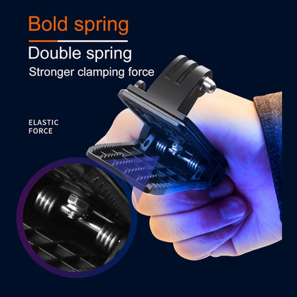 RUIGPRO กระเป๋าเป้สะพายหลังหมุนได้ 360 องศา Rec-Mounts คลิปหนีบ Mount + ที่หนีบโทรศัพท์สำหรับ GoPro HERO9 Black / HERO8 Black / 7/6/5/5 เซสชัน / 4 เซสชัน / 4/3 + / 3/2/1, DJI Osmo Action, Xiaoyiและกล้องแอ็คชั่นอื่นๆ, Rec-Mounts+Clamp