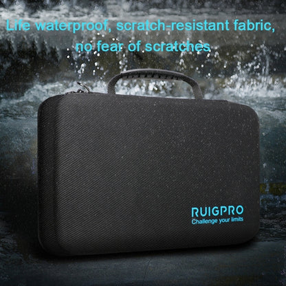 RUIGPRO กล่องเคสแบบพกพากันน้ำกันกระแทกสำหรับ DJI Osmo Action ขนาด: 28 ซม. x 19.7 ซม. x 6.8 ซม., Medium
