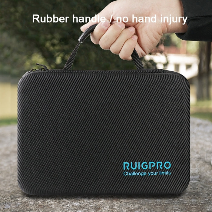 RUIGPRO กล่องเคสแบบพกพากันน้ำกันกระแทกสำหรับ DJI Osmo Action ขนาด: 28 ซม. x 19.7 ซม. x 6.8 ซม., Medium