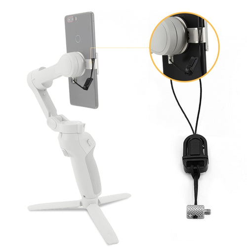 STARTRC ที่วางโทรศัพท์คลิปสายเชือกป้องกันการสูญหายป้องกันการหล่นสำหรับ DJI OM4 / Osmo Mobile 3