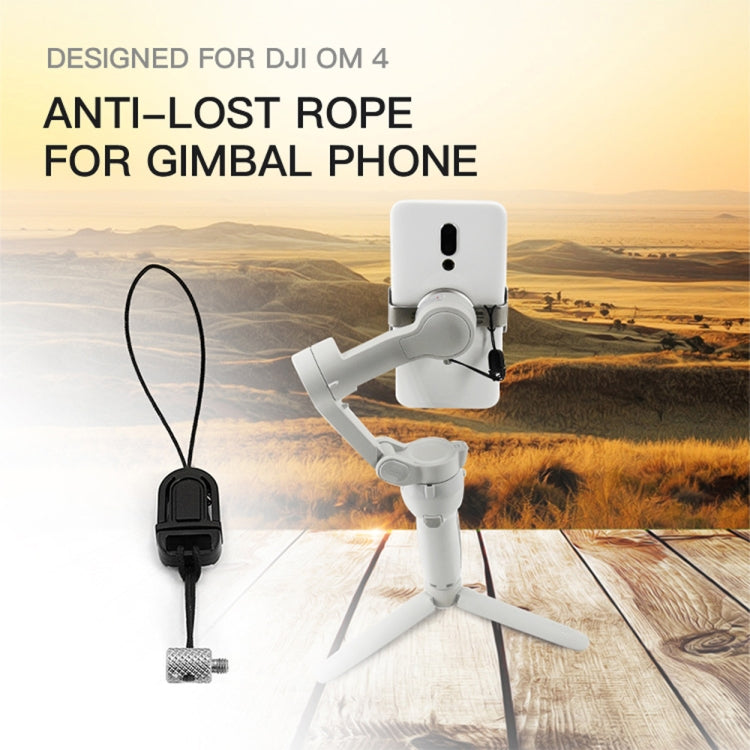STARTRC ที่วางโทรศัพท์คลิปสายเชือกป้องกันการสูญหายป้องกันการหล่นสำหรับ DJI OM4 / Osmo Mobile 3
