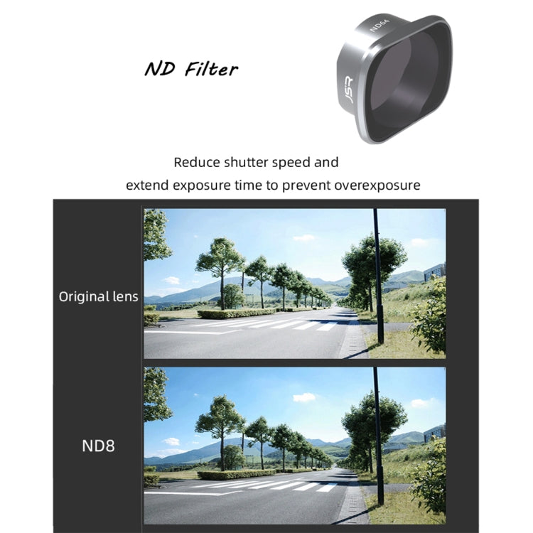 JSR KS ND8 ตัวกรองเลนส์สำหรับ DJI FPV, กรอบอลูมิเนียมอัลลอยด์, ND8