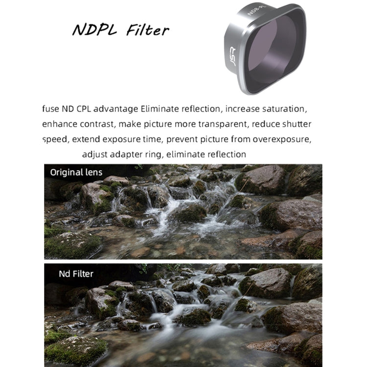 JSR KS ND32PL เลนส์ ฟิลเตอร์ สำหรับ DJI FPV, กรอบอลูมิเนียมอัลลอยด์, ND32PL