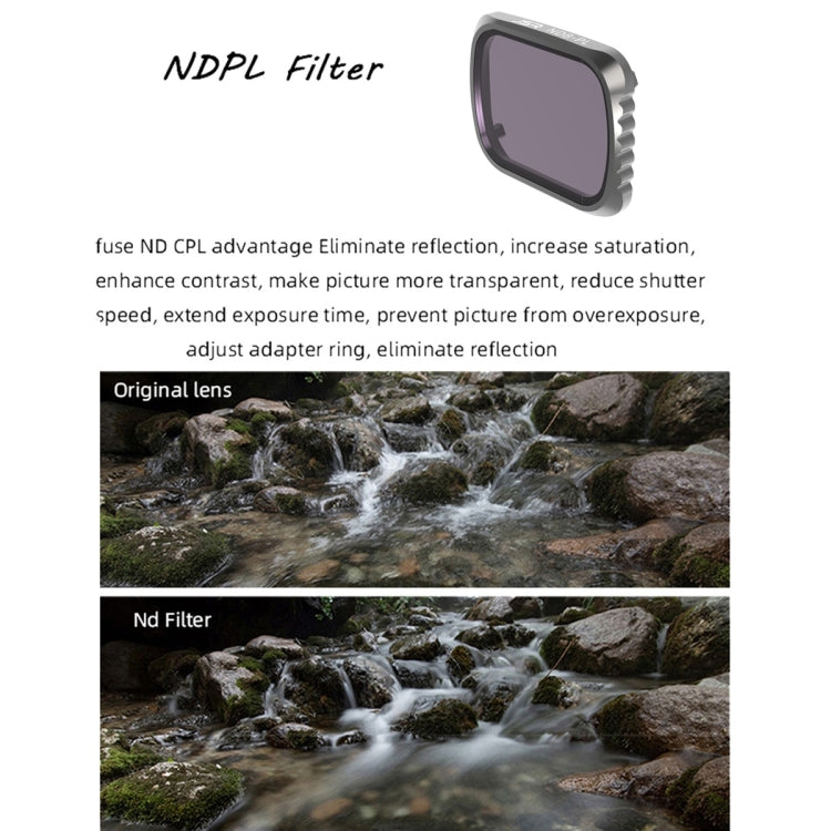 JSR KS ND8PL ฟิลเตอร์เลนส์สำหรับ DJI Air 2S เฟรมอลูมิเนียม, ND8PL