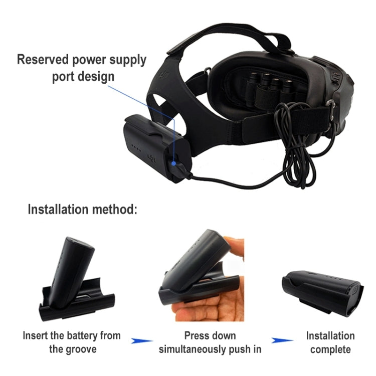 FPV-TDDCH-CQT แบตเตอรี่ ที่ยึดคลิปสำหรับชาร์จสำหรับ DJI FPV Goggles V2, Battery Bracket