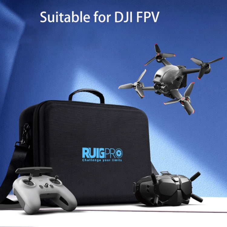 RUIGPRO สำหรับ DJI FPV แบบพกพากล่องเก็บไหล่เดี่ยว เคส กระเป๋าเดินทาง, For DJI FPV