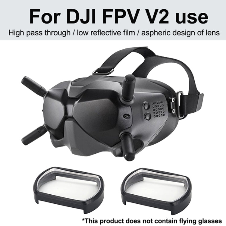 RCSTQ 2 ชิ้น 200 องศาสายตาสั้นแว่นตาเลนส์แก้ไขวิสัยทัศน์เลนส์ Aspherical สำหรับ DJI FPV Goggles V2, 200 Degree