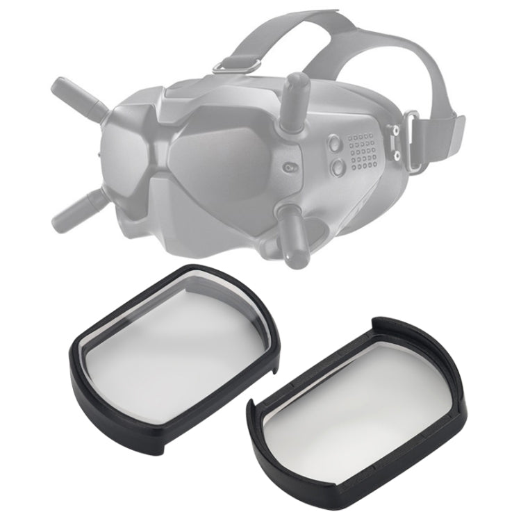 RCSTQ 2 ชิ้น 350 องศาสายตาสั้นแว่นตาเลนส์แก้ไขวิสัยทัศน์เลนส์ Aspherical สำหรับ DJI FPV Goggles V2, 350 Degree