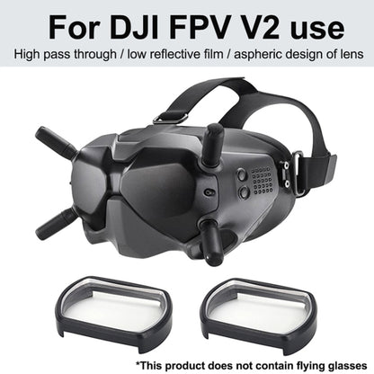 RCSTQ 2 ชิ้น 350 องศาสายตาสั้นแว่นตาเลนส์แก้ไขวิสัยทัศน์เลนส์ Aspherical สำหรับ DJI FPV Goggles V2, 350 Degree
