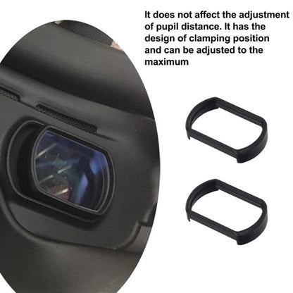 RCSTQ 2 ชิ้น 350 องศาสายตาสั้นแว่นตาเลนส์แก้ไขวิสัยทัศน์เลนส์ Aspherical สำหรับ DJI FPV Goggles V2, 350 Degree