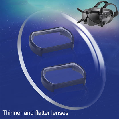 RCSTQ 2 ชิ้น 550 องศาสายตาสั้นแว่นตาเลนส์แก้ไขวิสัยทัศน์เลนส์ Aspherical สำหรับ DJI FPV Goggles V2, 550 Degree