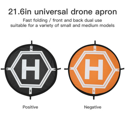 RCGEEK 55 ซม. ผ้ากันเปื้อนที่จอดรถแบบพกพาแบบพับได้สำหรับ DJI Mavic Mini / Air 2S / FPV, 55cm Round