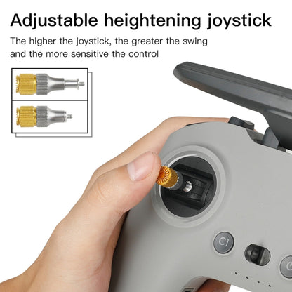 RCSTQ จอยสติ๊ก Thumb Rocker แบบพับเก็บได้สองสีสำหรับ DJI FPV Combo Drone Remote Control, For DJI FPV Two-color