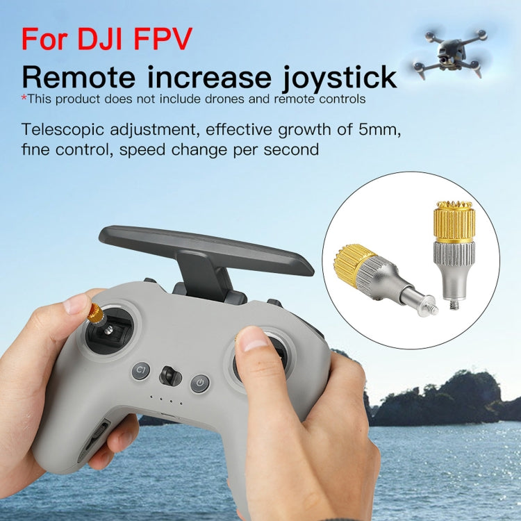 RCSTQ จอยสติ๊ก Thumb Rocker แบบพับเก็บได้สองสีสำหรับ DJI FPV Combo Drone Remote Control, For DJI FPV Two-color