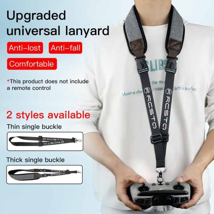 RCSTQ หนา Anti-lost Anti-fall สายคล้องคอผู้ถือ Lanyard สำหรับ DJI FPV รีโมทคอนโทรล, Thick