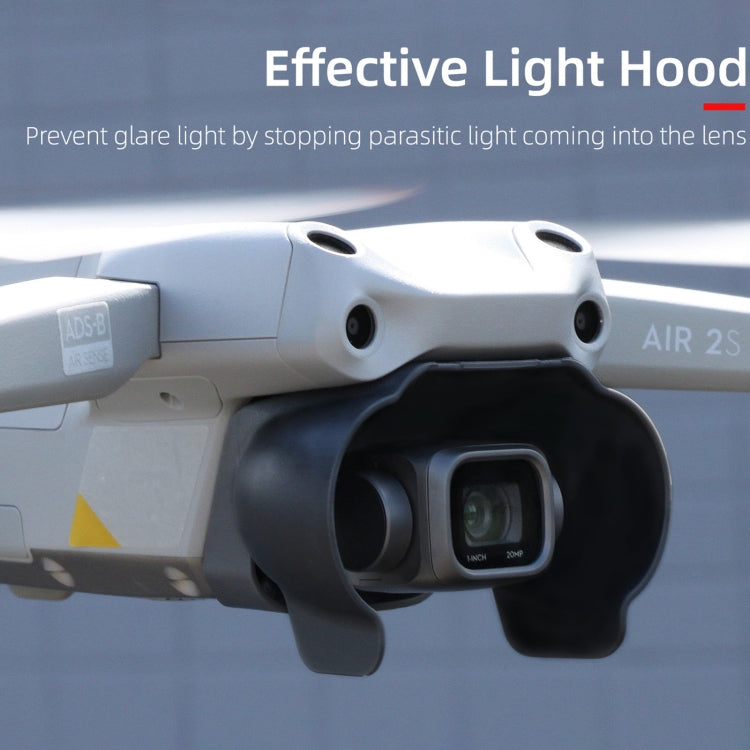 Sunnylife A2S-Q9350 กล้อง เลนส์ ม่านบังแดดเครื่องดูดควันป้องกันแสงสะท้อนสำหรับ DJI Air 2S / Mavic Air 2, For DJI Air 2S