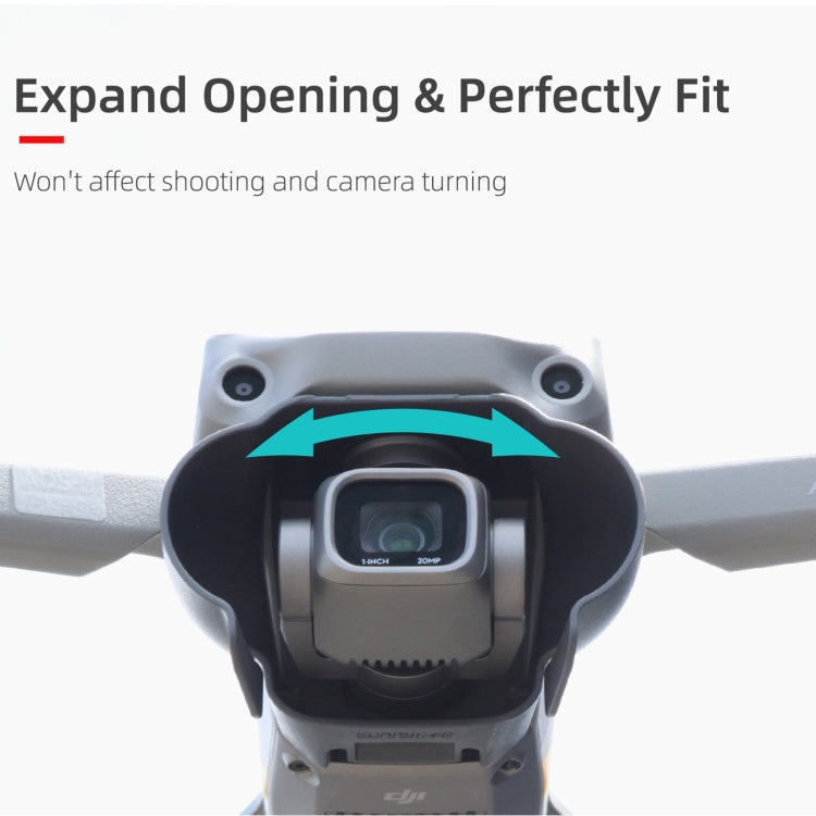 Sunnylife A2S-Q9350 กล้อง เลนส์ ม่านบังแดดเครื่องดูดควันป้องกันแสงสะท้อนสำหรับ DJI Air 2S / Mavic Air 2, For DJI Air 2S