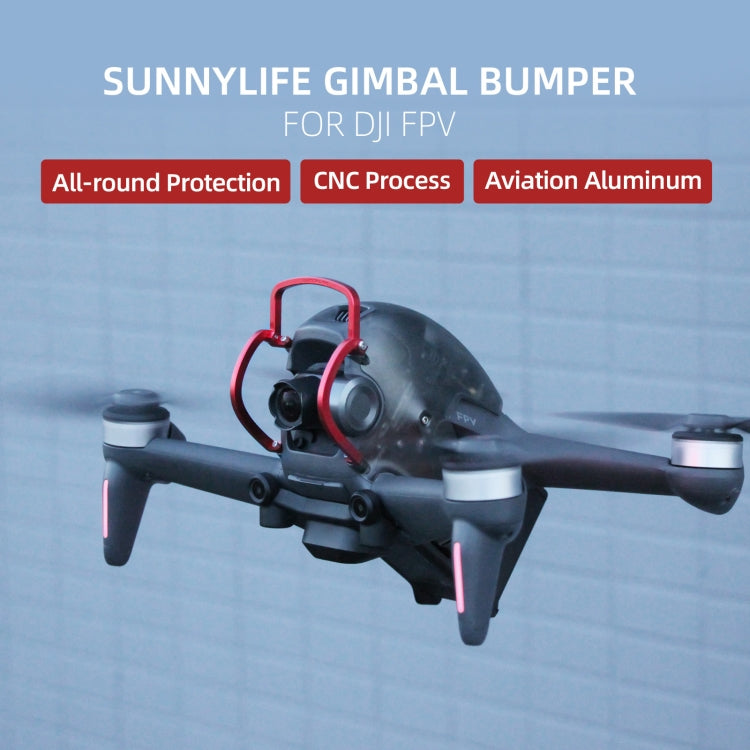 Sunnylife FV-Q9353 Gimbal กันชนป้องกันการชนกันอลูมิเนียมอัลลอยด์ยามป้องกันกันชนสำหรับ DJI FPV, FV-Q9353