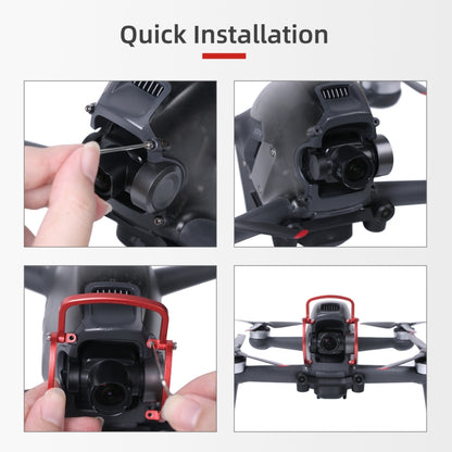 Sunnylife FV-Q9353 Gimbal กันชนป้องกันการชนกันอลูมิเนียมอัลลอยด์ยามป้องกันกันชนสำหรับ DJI FPV, FV-Q9353