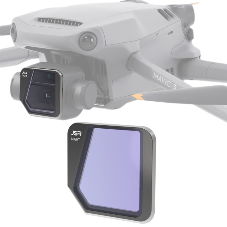 JSR Drone NIGHT Light Pollution Reduction เลนส์ ฟิลเตอร์สำหรับ DJI Mavic 3, NIGHT