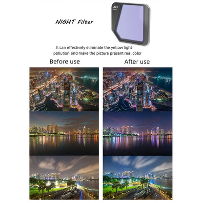 JSR Drone 8 in 1 MCUV + CPL + ND16 + 32 + 64 + 1000 + STAR + NIGHT เลนส์กรองสำหรับ DJI Mavic 3, MCUV+CPL+ND16+32+64+1000+STAR+NIGHT
