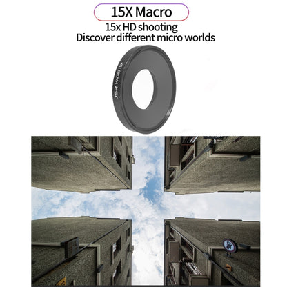 JSR 15X มาโคร เลนส์ ฟิลเตอร์ สำหรับ DJI Osmo Action 3, 15X Macro