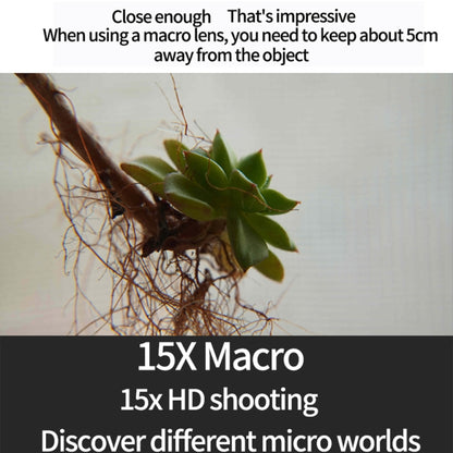JSR 15X มาโคร เลนส์ ฟิลเตอร์ สำหรับ DJI Osmo Action 3, 15X Macro