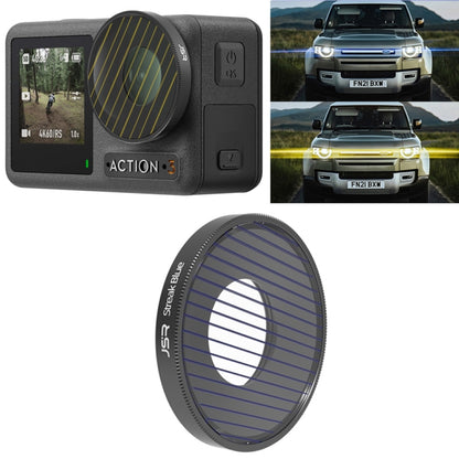 JSR Streak Drawing Lens Filter สำหรับ DJI Osmo Action 3, Streak Gold, Streak Blue