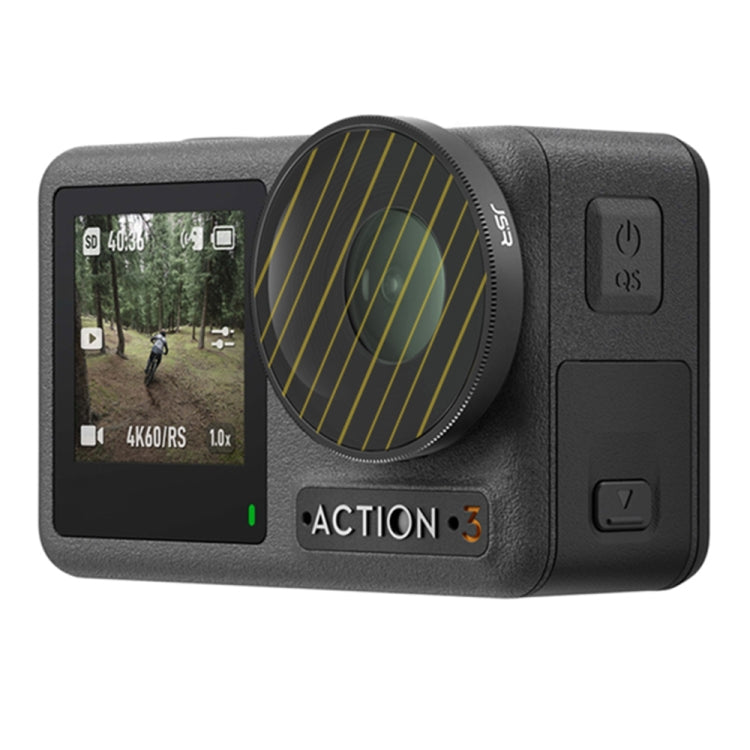 JSR Streak Drawing Lens Filter สำหรับ DJI Osmo Action 3, Streak Gold, Streak Blue