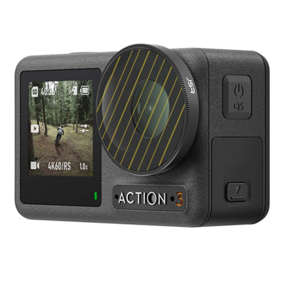 JSR Streak Drawing Lens Filter สำหรับ DJI Osmo Action 3, Streak Gold, Streak Blue