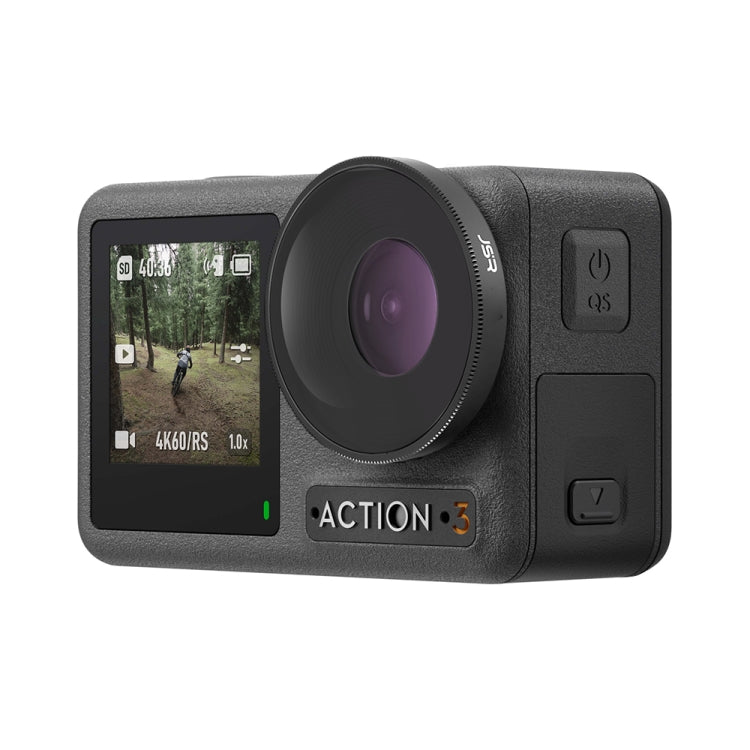 JSR 4 in 1 ND8PL / ND16PL / ND32PL / ND64 PL เลนส์กรองสำหรับ DJI Osmo Action 3, 4 in 1 NDPL