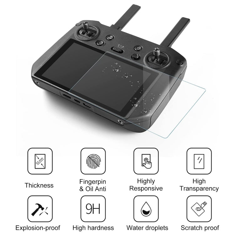 สำหรับ DJI Mavic 3 รีโมทคอนโทรล กระจกนิรภัยป้องกันการระเบิด Drone RC Screen Film, For DJI Mavic 3 Remote Control