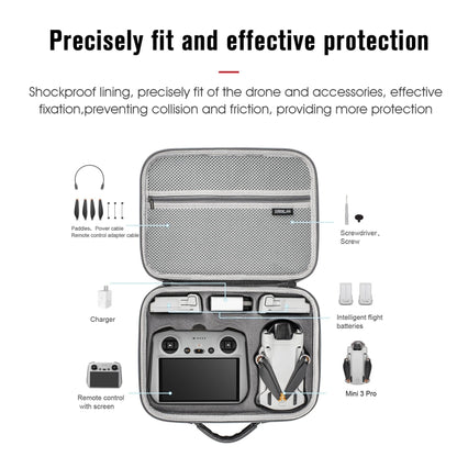 สำหรับ DJI Mini 3 Pro / RC พร้อมหน้าจอ STARTRC กระเป๋าถือกระเป๋าสะพายกันน้ำ, For DJI Mini 3 Pro / RC with Screen