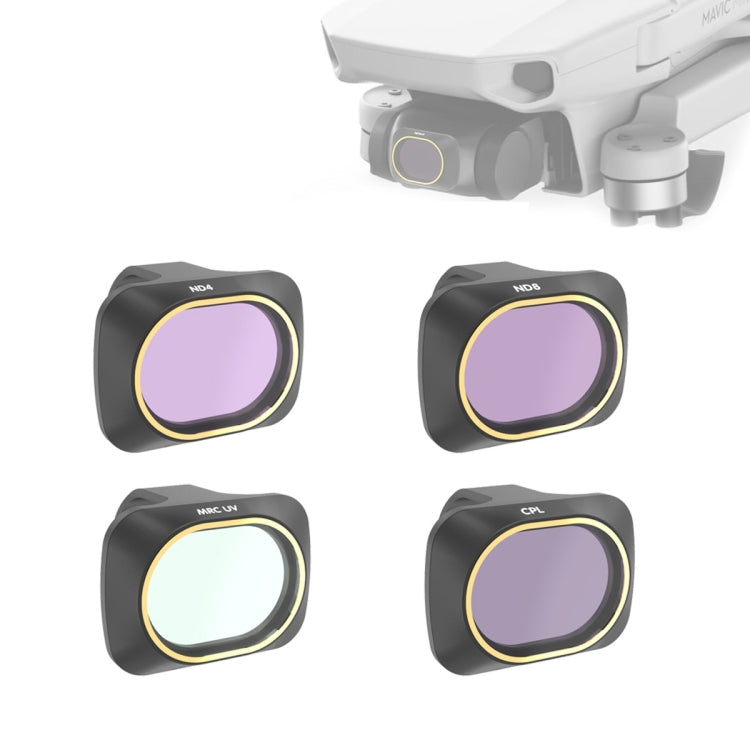 JSR Drone 4 in 1 UV + CPL + ND4 + ND8 ฟิลเตอร์เลนส์สำหรับ DJI MAVIC mini, UV+CPL+ND4+ND8