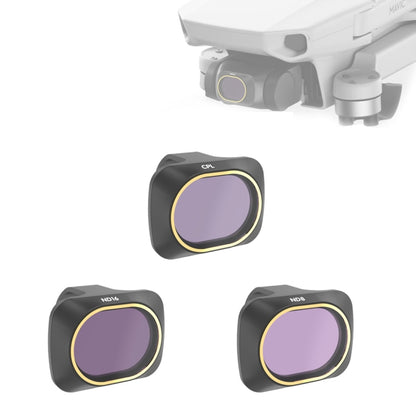 JSR Drone 3 in 1 CPL + ND8 + ND16 ฟิลเตอร์เลนส์สำหรับ DJI MAVIC mini, CPL+ND8+ND16