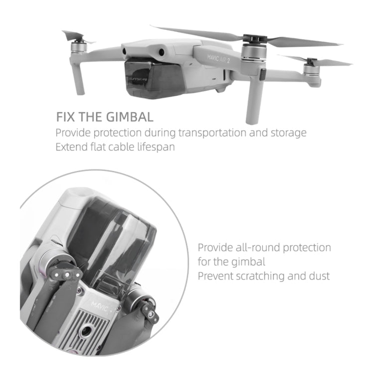 Sunnylife สำหรับฝาครอบป้องกันเลนส์กล้อง DJI Mavic Air 2, For DJI Mavic Air 2