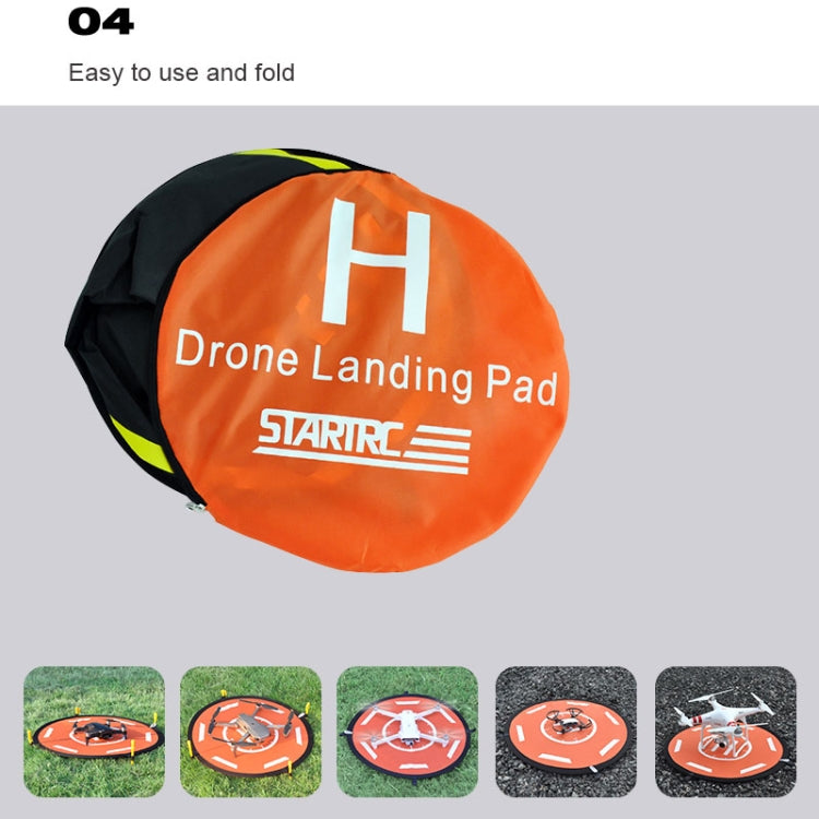 STARTRC RC จมูก Q Uadcopter ผ้ากันเปื้อนที่จอดรถแบบพกพาอย่างรวดเร็วพับลงจอดแผ่นที่จอดรถสำหรับ DJI Mavic มินิ / Mavic อากาศ 2, เส้นผ่านศูนย์กลาง: 56 ซม., Diameter: 56cm