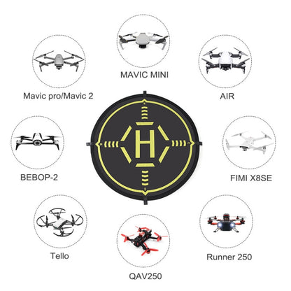 STARTRC RC จมูก Q Uadcopter ผ้ากันเปื้อนที่จอดรถแบบพกพาอย่างรวดเร็วพับลงจอดแผ่นที่จอดรถสำหรับ DJI Mavic มินิ / Mavic อากาศ 2, เส้นผ่านศูนย์กลาง: 56 ซม., Diameter: 56cm