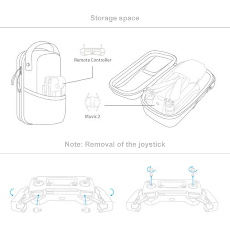 PGYTECH P-HA-032 กระเป๋าเก็บพกพาขนาดเล็กสำหรับ DJI Mavic 2, P-HA-032