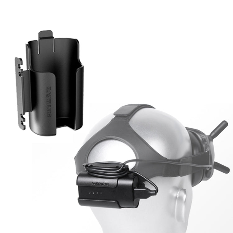 Sunnylife แบตเตอรี่ ที่ใส่คลิปการจัดการสายเคเบิล Winder เคส สำหรับ DJI FPV Goggles V2, Sunnylife Battery Bracket