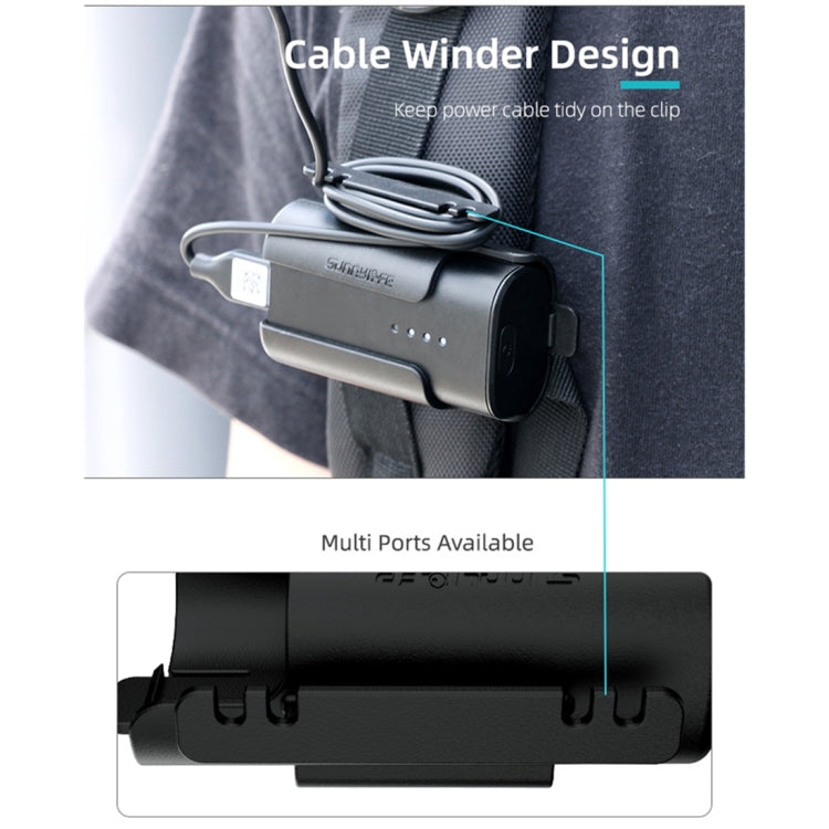 Sunnylife แบตเตอรี่ ที่ใส่คลิปการจัดการสายเคเบิล Winder เคส สำหรับ DJI FPV Goggles V2, Sunnylife Battery Bracket