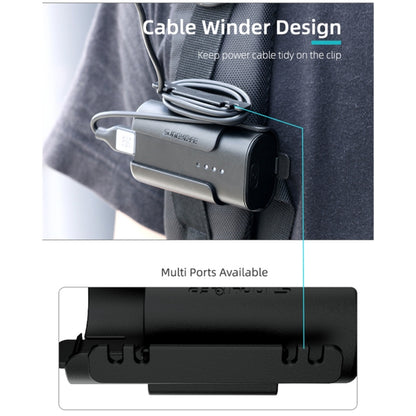 Sunnylife แบตเตอรี่ ที่ใส่คลิปการจัดการสายเคเบิล Winder เคส สำหรับ DJI FPV Goggles V2, Sunnylife Battery Bracket